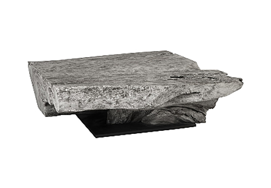 Picture of CHAMCHA WOOD COFFEE TABLE GREY STONE