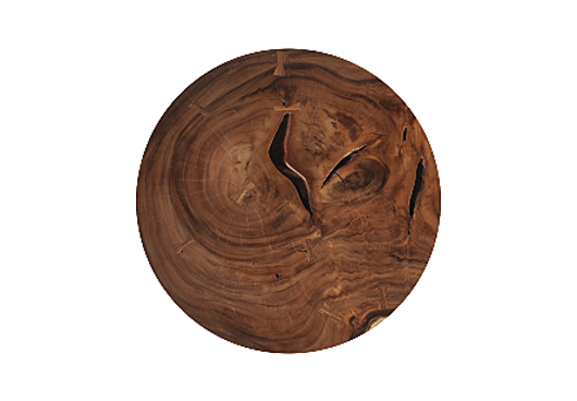 Picture of CHAMCHA WOOD COFFEE TABLE ROUND, WOOD LEGS