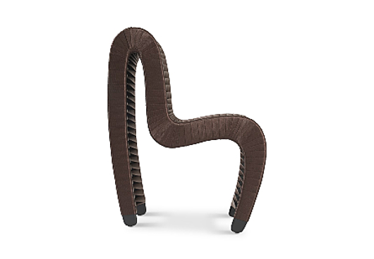Picture of SEAT BELT DINING CHAIR BROWN