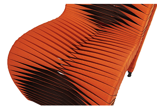 Picture of SEAT BELT DINING CHAIR ORANGE