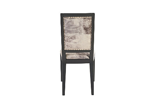 Picture of MESMERIZE DINING CHAIR MIST GREY, GREY WOODEN LEGS