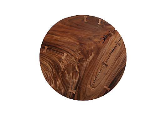 Picture of CHAMCHA WOOD THICK COFFEE TABLE ROUND