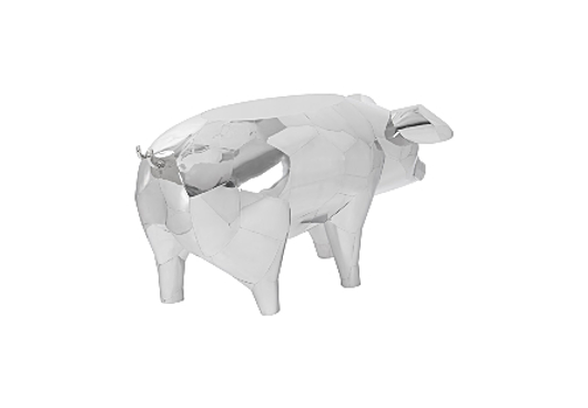 Picture of BABE PIG SIDE TABLE STAINLESS STEEL