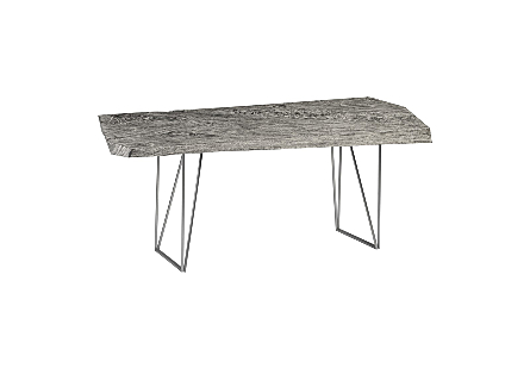 Picture of CHAMCHA WOOD ANGLED DRAWING DESK GREY STONE