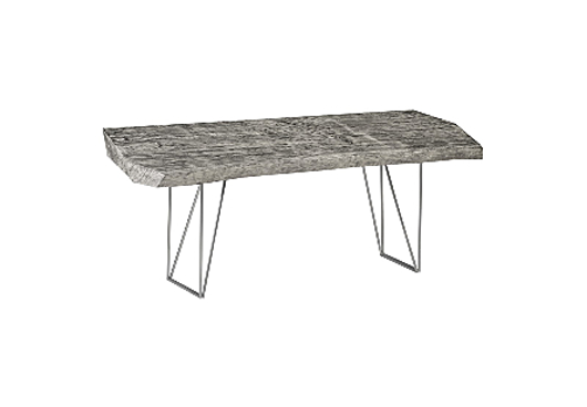 Picture of CHAMCHA WOOD ANGLED DRAWING DESK GREY STONE