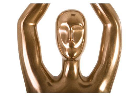 Picture of YOGA FIGURE MALE, POLISHED BRONZE, NO LINES