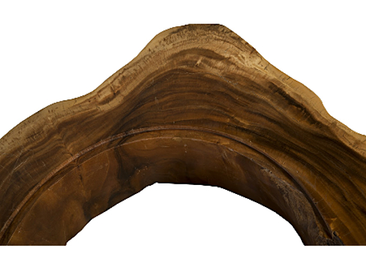 Picture of CHAMCHA WOOD THICK COFFEE TABLE WITH INSERT FOR GLASS FREEFORM