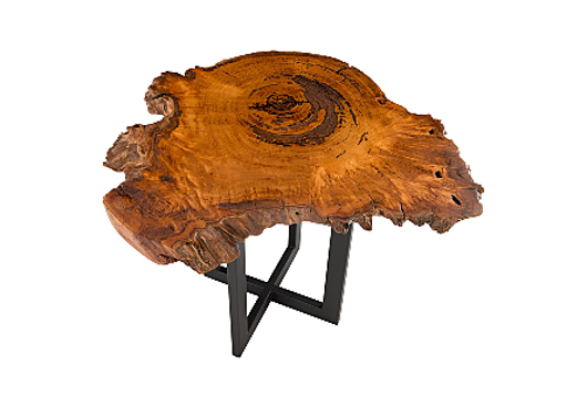 Picture of BURLED WOOD SIDE TABLE