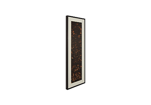 Picture of FLICKER WALL ART RECTANGLE, BLACK/COPPER