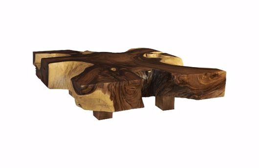 Picture of CHAMCHA WOOD THICK COFFEE TABLE SQUARE