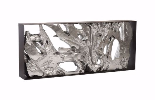 Picture of CAST ROOT CONSOLE TABLE IRON FRAME, RESIN, SILVER LEAF
