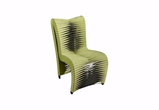 Picture of SEAT BELT HIGH BACK DINING CHAIR GREEN