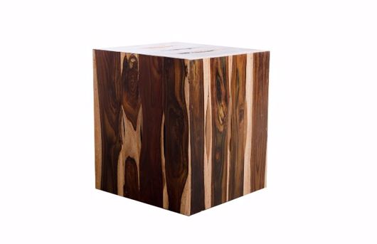 Picture of ROSEWOOD STRIP STOOL SQUARE
