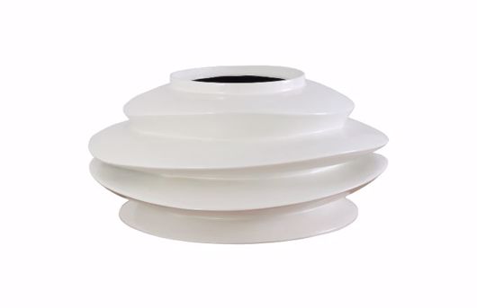 Picture of SPIRAL PLANTER WHITE, SHORT