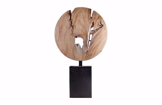 Picture of WOODEN MOON SCULPTURE