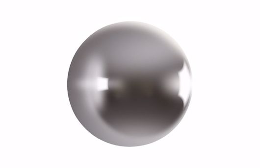 Picture of BALL ON THE WALL POLISHED ALUMINUM, LG