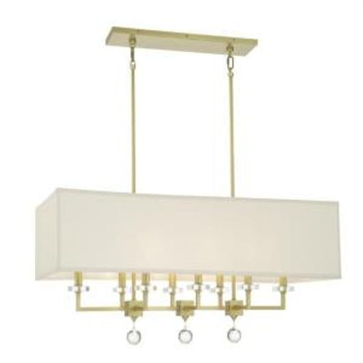 Picture of PAXTON - EIGHT LIGHT LINEAR CHANDELIER