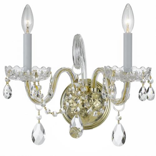 Picture of TRADITIONAL CRYSTAL - 15 INCH TWO LIGHT WALL SCONCE