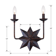 Picture of ASTRO - TWO LIGHT SCONCE