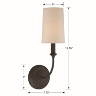 Picture of SYLVAN - ONE LIGHT WALL SCONCE