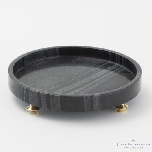 Picture of QUINTESSENTIAL TRAY-CIRCLE-BLACK