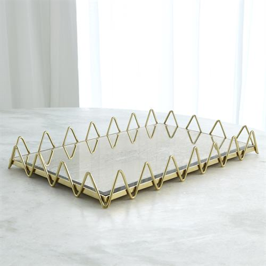 Picture of RIC RAC TRAY-GOLD