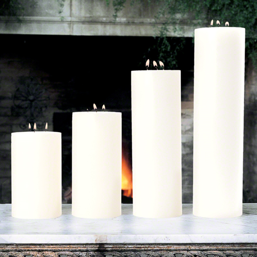 Picture of 3 WICK PILLAR CANDLE-UNSCENTED-5"