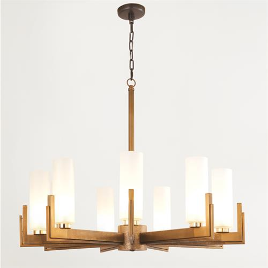 Picture of STOIC CHANDELIER-OMBRE BRASS