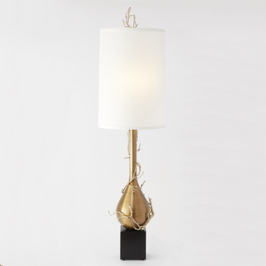 Picture of TWIG BULB FLOOR LAMP-BRASS