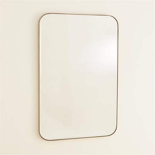 Picture of BANDED MIRROR-BRASS