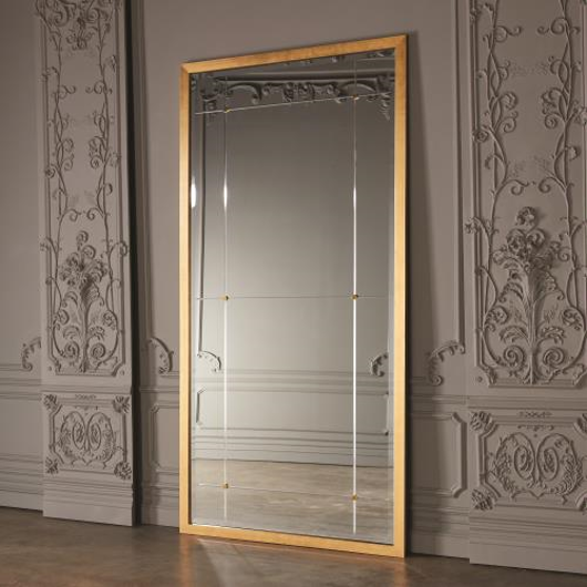 Picture of BEAUMONT FLOOR MIRROR-GOLD LEAF