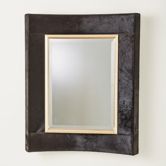 Picture of CURVED SHORT MIRROR-BLACK HAIR-ON-HIDE