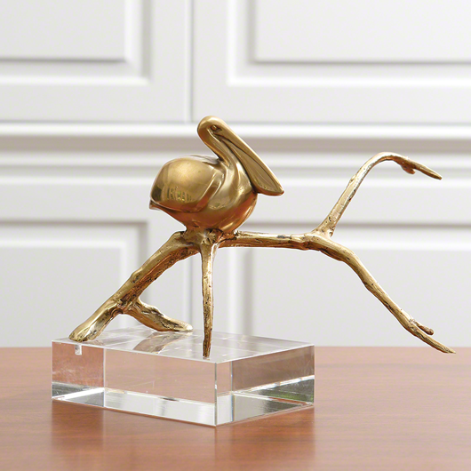 Picture of PELICAN-BRASS/CRYSTAL