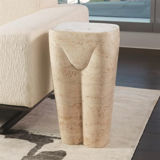 Picture of FEMME STOOL-TRAVERTINE