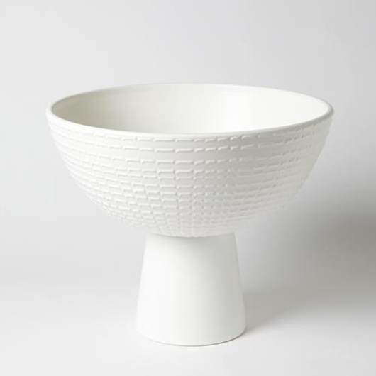Picture of FLORENTINE FOOTED BOWL - MATTE WHITE