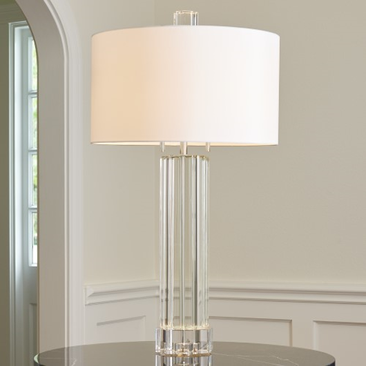 Picture of FLUTED CRYSTAL COLUMN TABLE LAMP