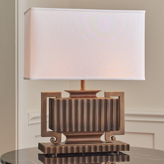 Picture of FLUTED URN LAMP-LIGHT BRONZE