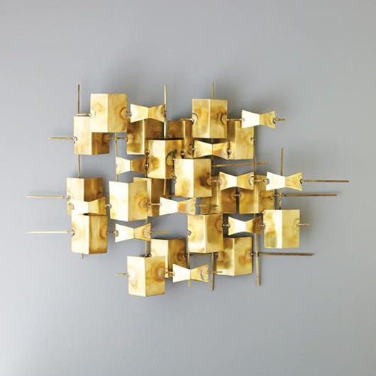 Picture of FOLDED BRASS WALL DECOR