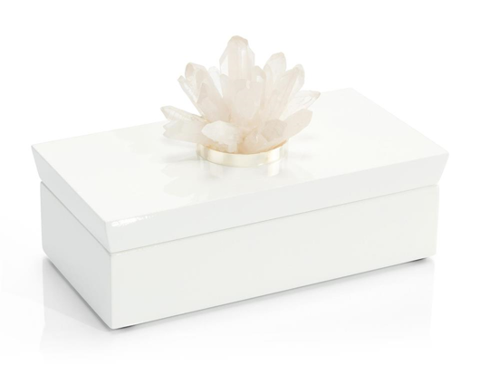 Picture of LONG WHITE BOX WITH QUARTZ