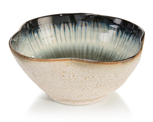 Picture of WHITE AND SMALT BLUE BOWL