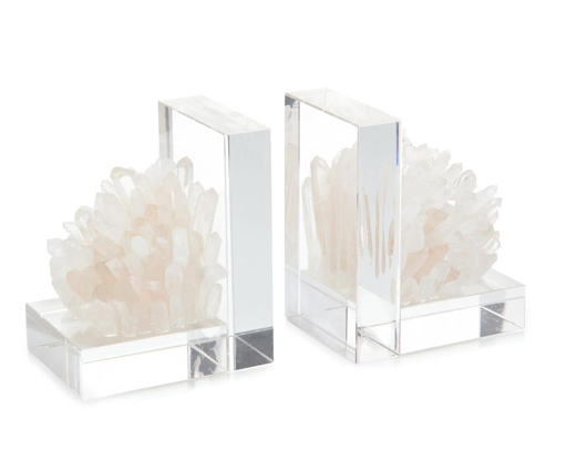 Picture of SET OF TWO QUARTZ CRYSTAL BOOKENDS