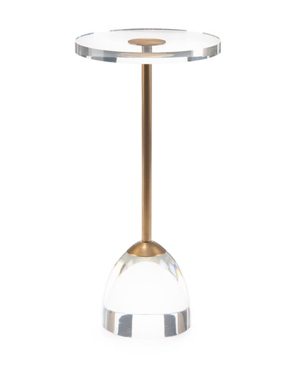 Picture of BRASS AND ACRYLIC MARTINI SIDE TABLE