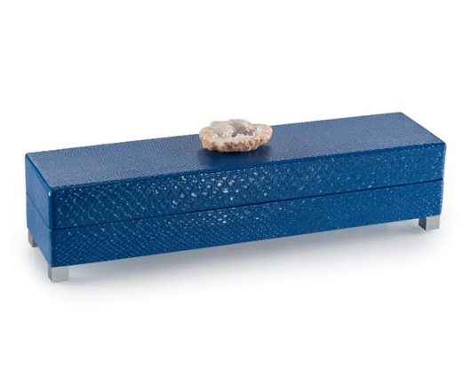 Picture of INDIGO BLUE BOX WITH STONE ACCENT