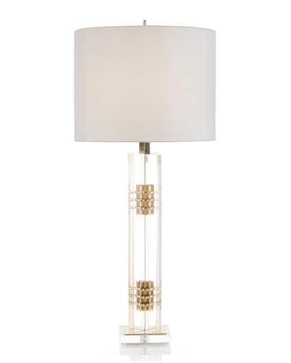 Picture of BRASS AND ACRYLIC CONSOLE LAMP