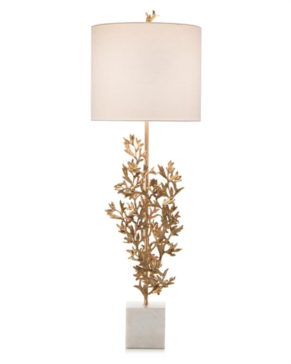 Picture of BRASS BOTANICAL TABLE LAMP