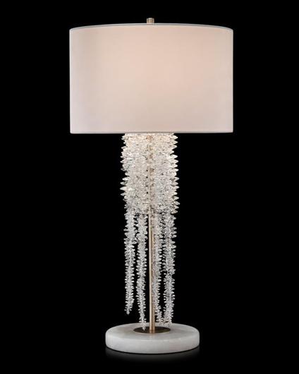Picture of CASCADING CRYSTAL WATERFALL TABLE LAMP
