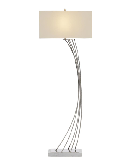 Picture of CAMBERED NICKEL FLOOR LAMP