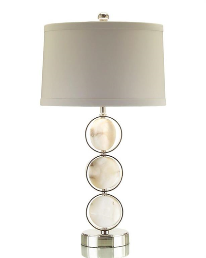 Picture of CAGED ALABASTER DISCS TABLE LAMP
