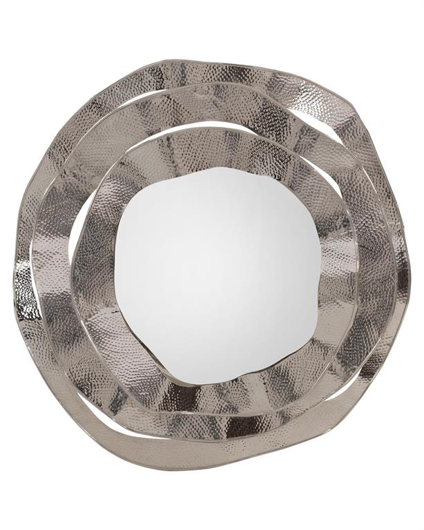 Picture of RIPPLE FRAME MIRROR IN NICKEL
