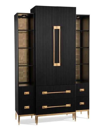 Picture of BLACK SATIN CABINET